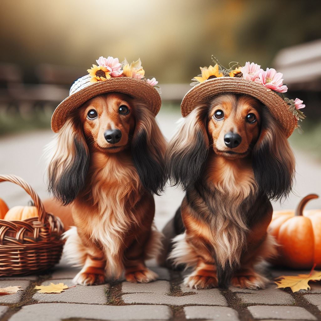 Long Haired Dachshunds